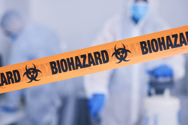 Professional Biohazard Cleanup technician working in Milmay, NJ